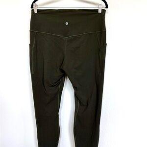 Lululemon Align 25 Forest Green with Pockets
